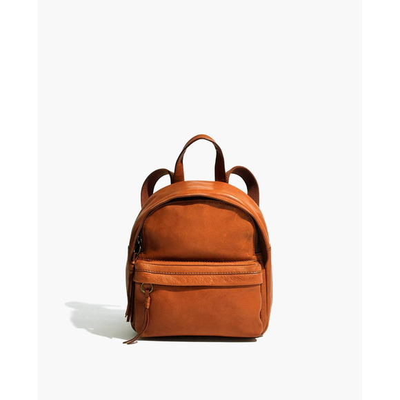 Madewell Handbags - Madewell Lorimer Mini Backpack Tanned Brown Italian Leather